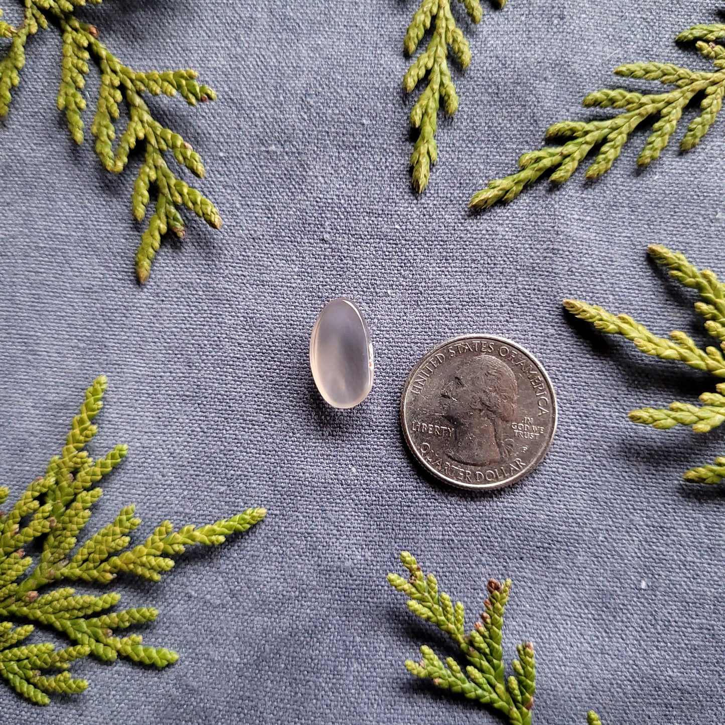 Clear Lightly Banded Agate, Haida Gwaii, BC, Canada