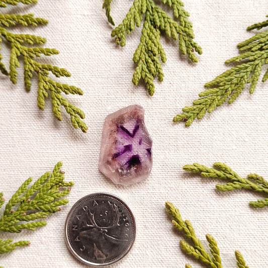 17.4ct Thunder Bay Amethyst Trapiche, Polished Slab