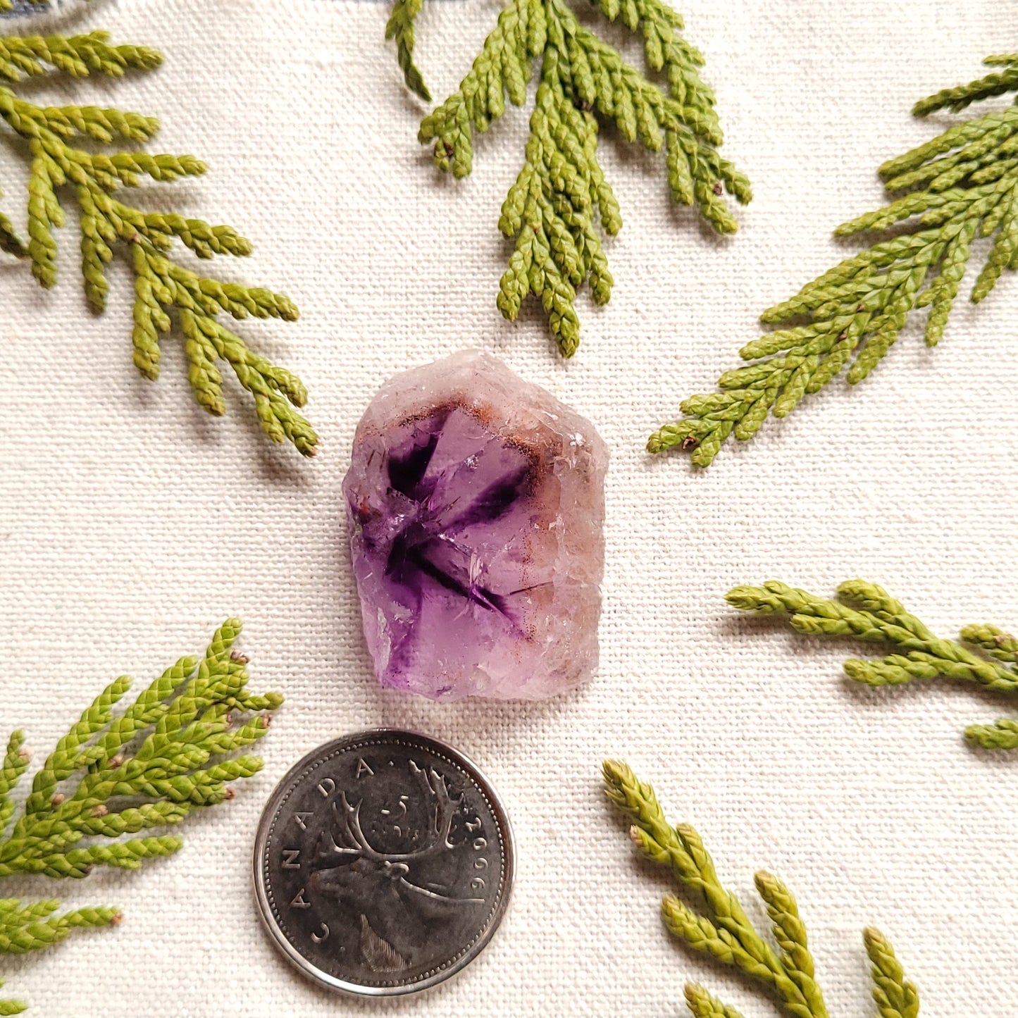 47.15ct Thunder Bay Amethyst Trapiche, Polished Slab