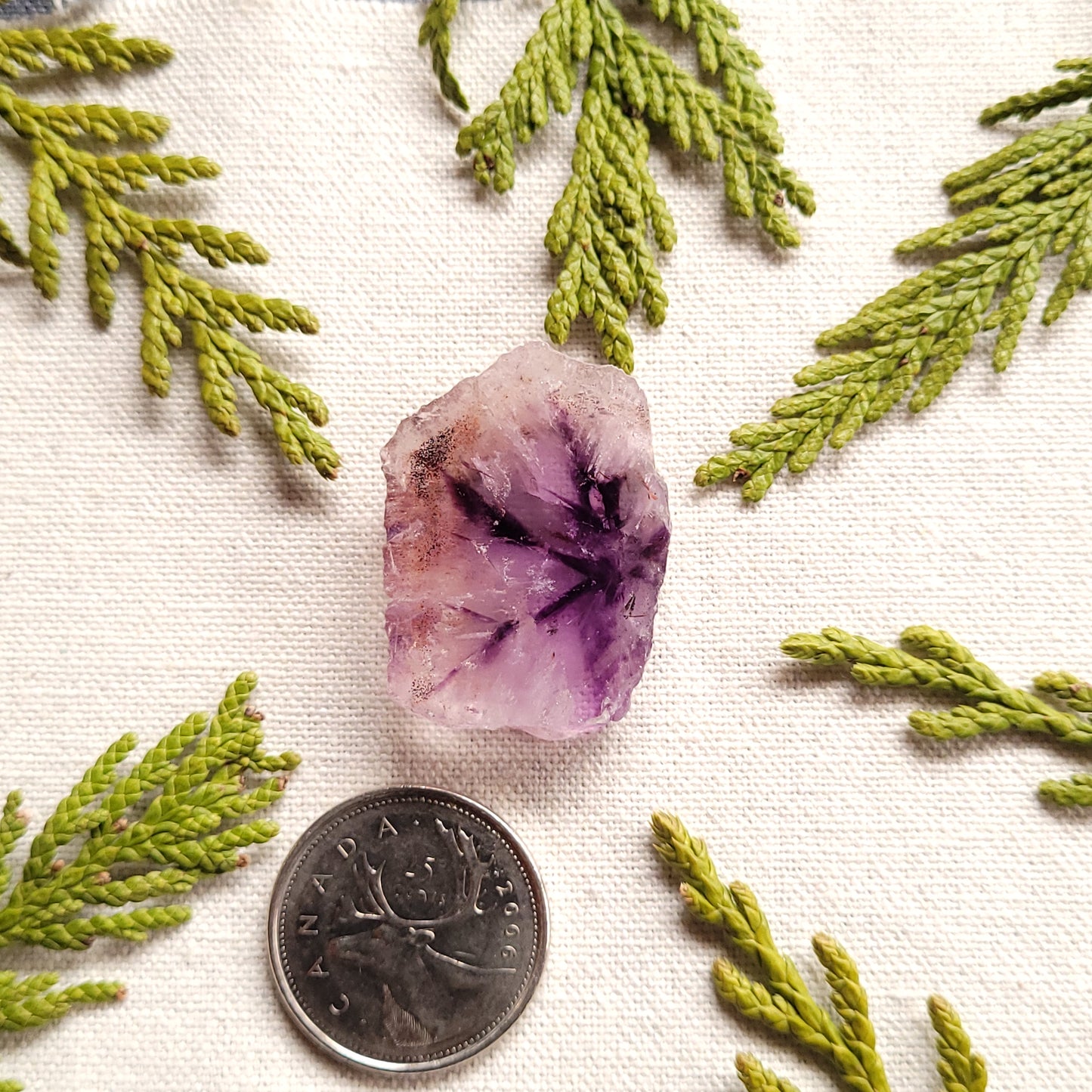 47.15ct Thunder Bay Amethyst Trapiche, Polished Slab
