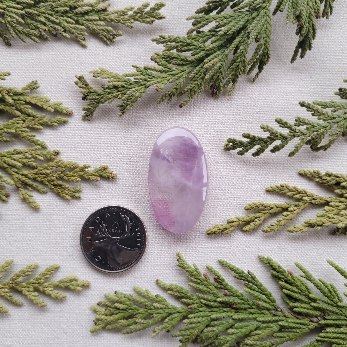 Thunder Bay amethyst cabochon, Ontario, Canada 47.2ct