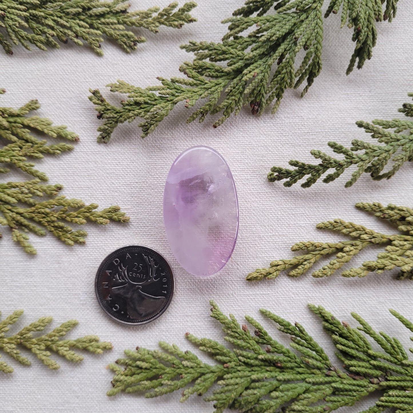 Thunder Bay amethyst cabochon, Ontario, Canada 47.2ct