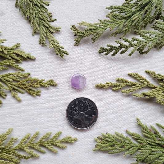 Amethyst Round Cabochon, Thunder Bay, Ontario, Canada 3.7ct