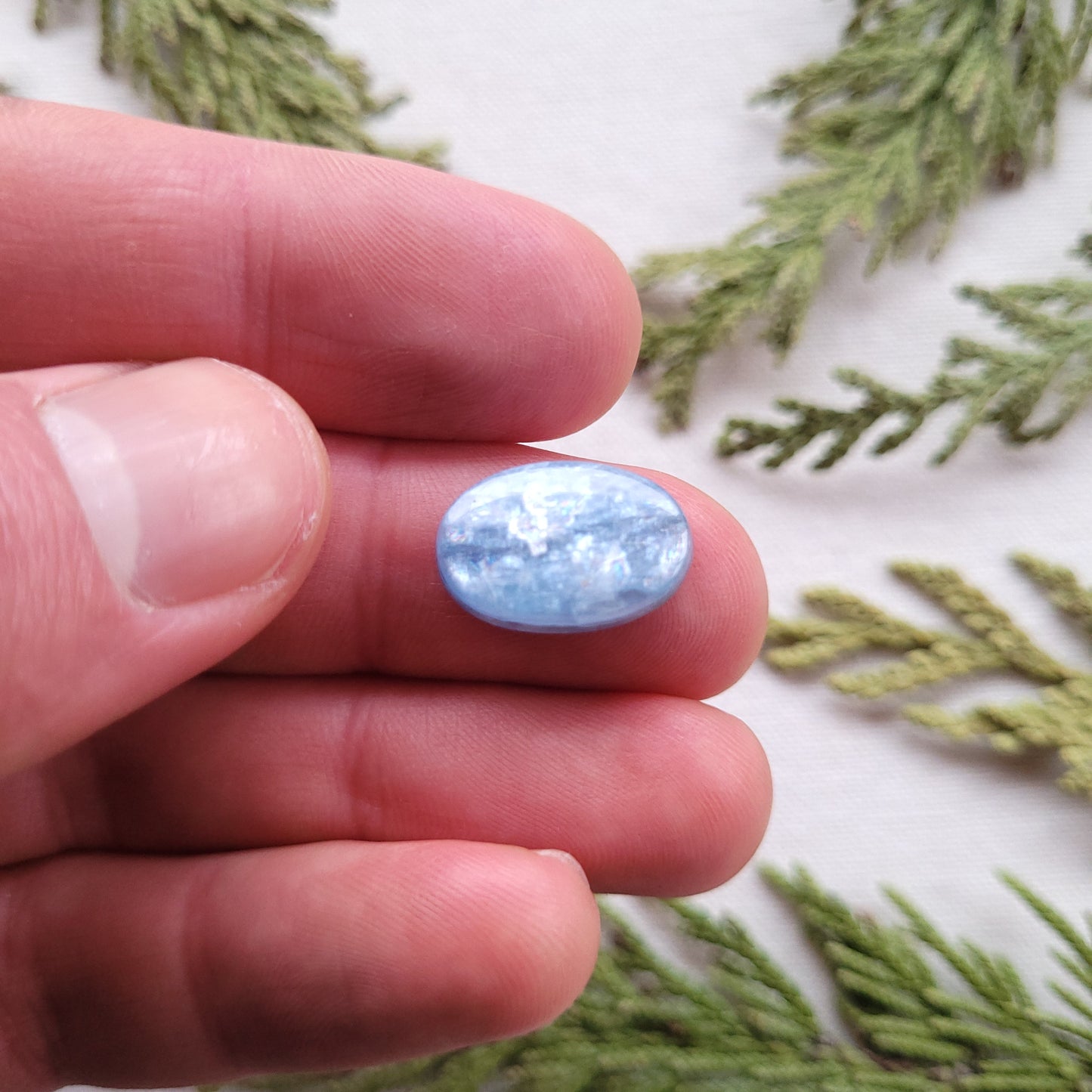 Blue Kyanite Cabochon, Revelstoke, BC, Canada 9ct