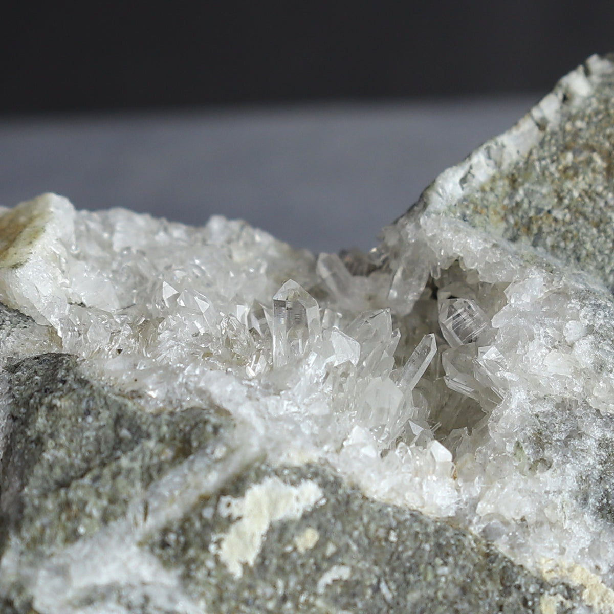 Quartz Crystals In Breccia, Skeena River, BC