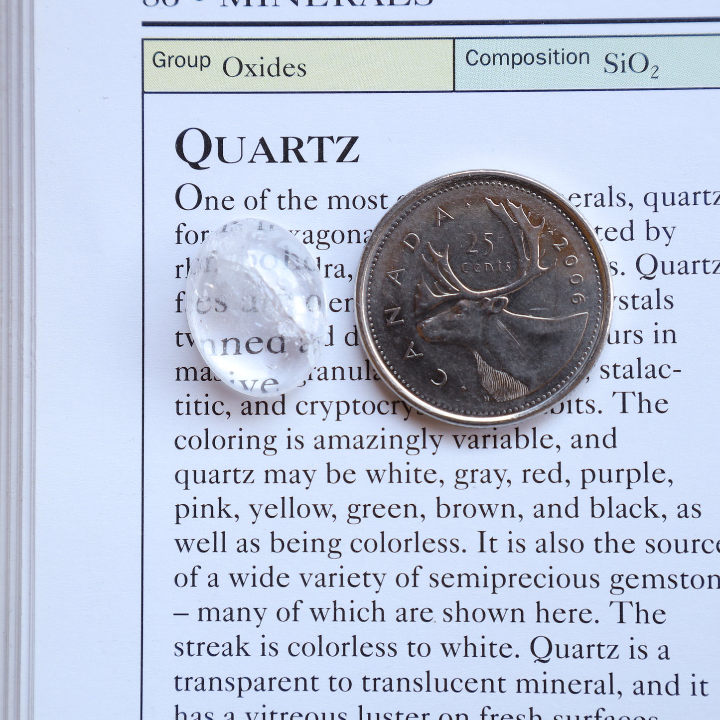 8.6ct Clear Quartz Cabochon, Skeena River, BC Canada