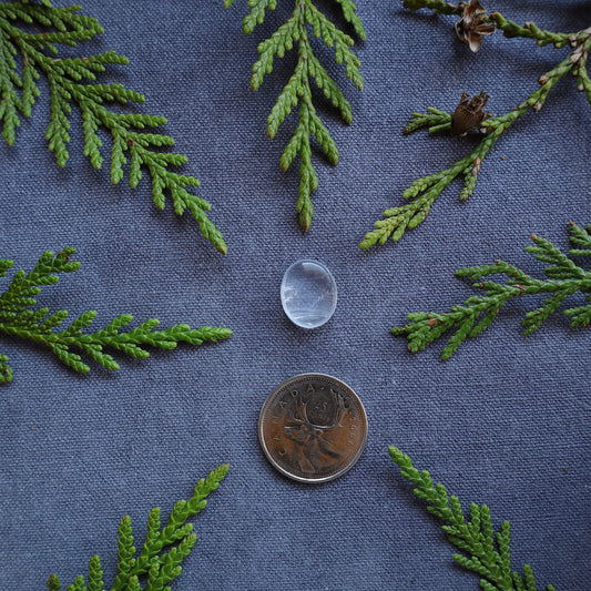 7.5ct Clear Quartz Cabochon, Skeena River, BC