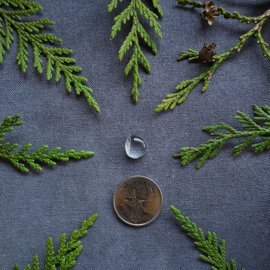 4.5ct Clear Quartz Cabochon, Skeena River, BC, Canada