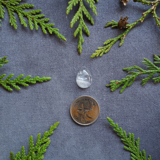 7ct Clear Quartz Cabochon, BC, Canada